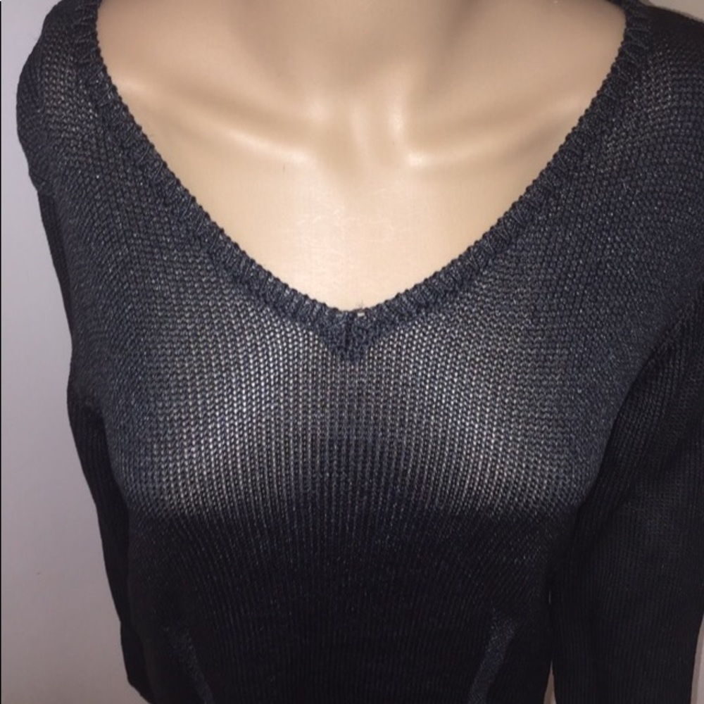 NEW! DKNY Long Sleeve Layering Navy Sweater L